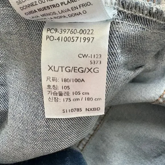 Levi Strauss Signature Gold Denim Trucker Jacket Men XL Y2K Streetwear Skater - Picture 8 of 8